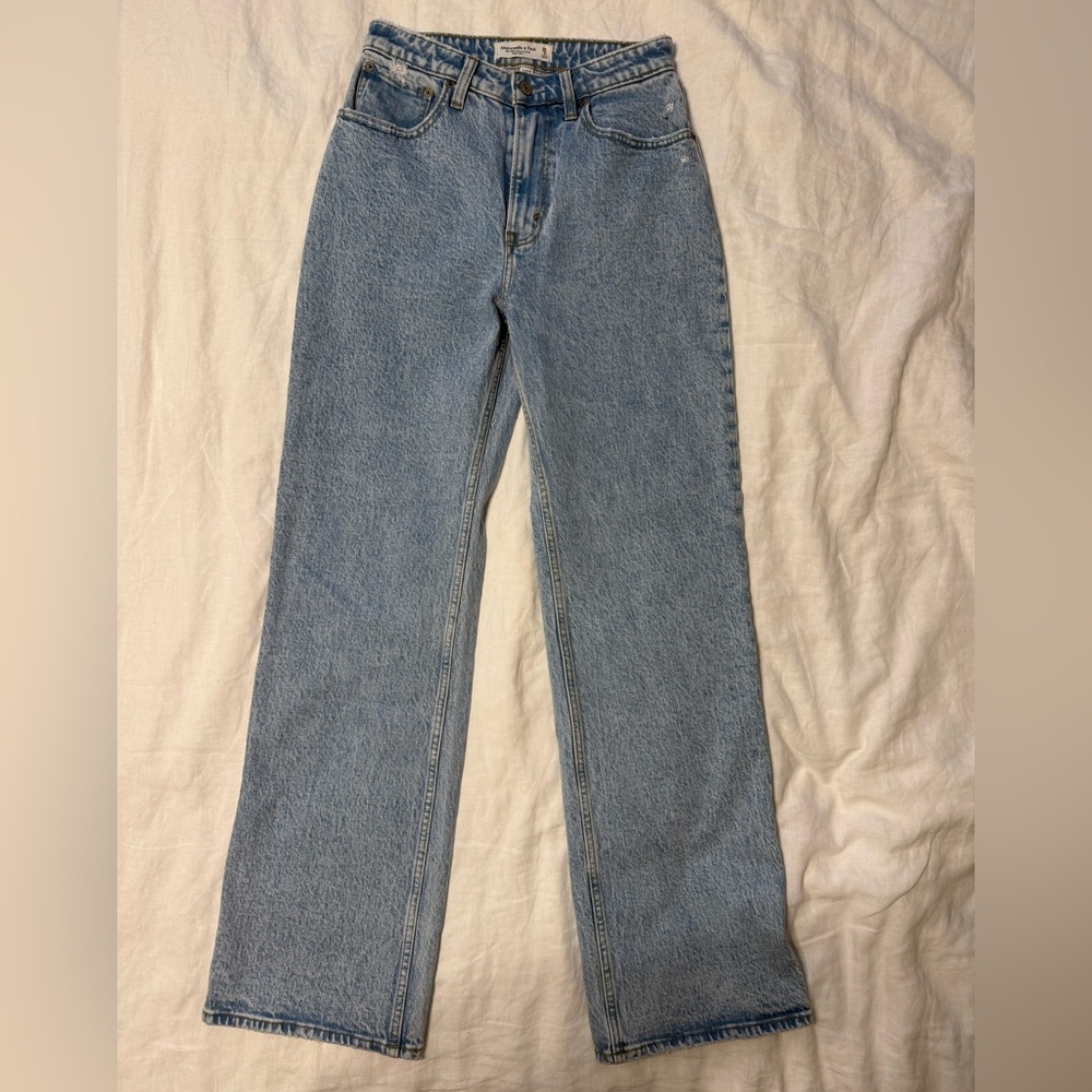 Abercrombie & Fitch Light Blue Straight Leg Jeans